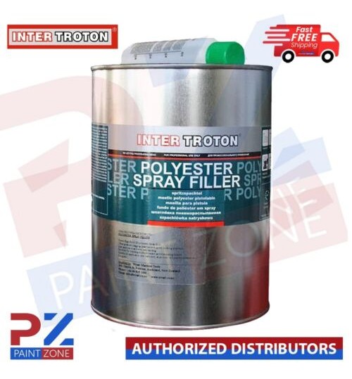 INTER TROTON POLYESTER SPRAY FILLER 3 KG WITH HARDENER